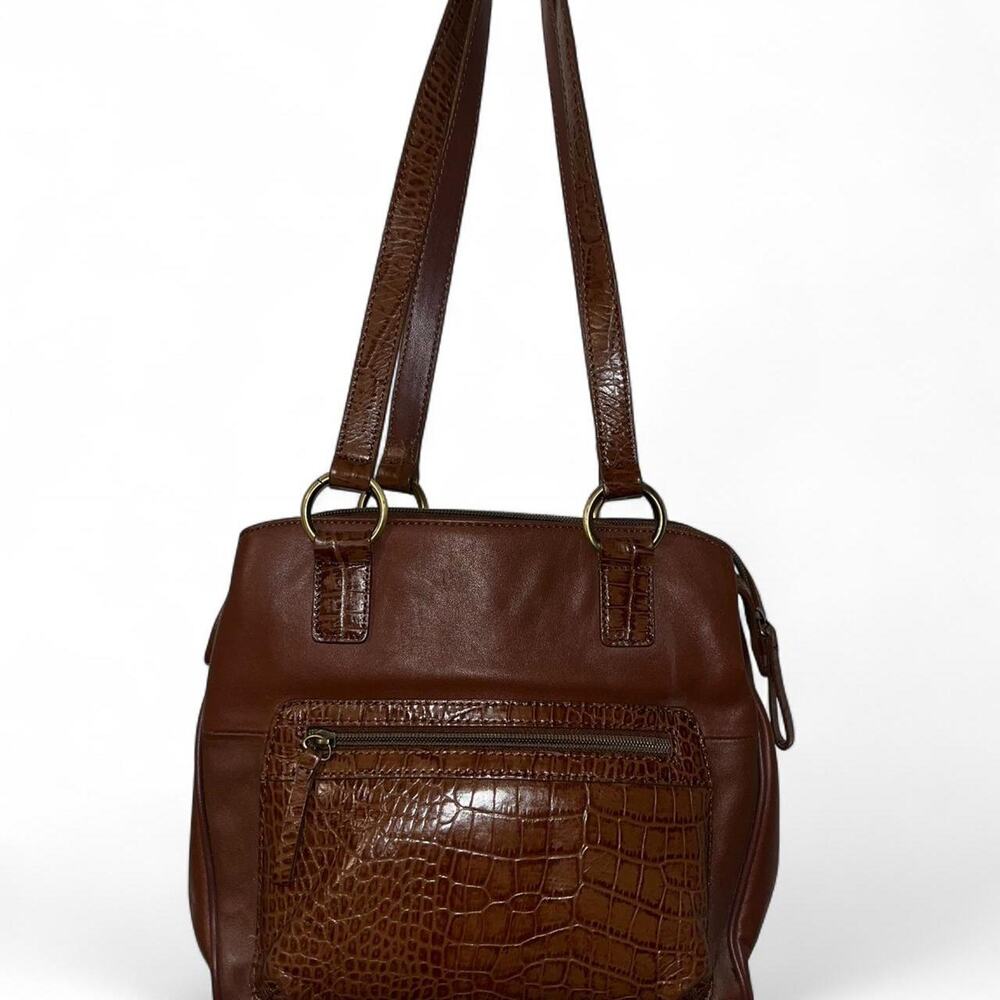 Giani bernini brown leather shoulder
